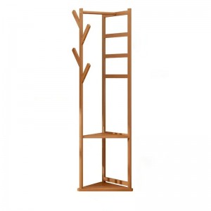 다기능 대나무 옷걸이 괄호 옥수수 홀 나무 수직 옷 대나무 걸이
